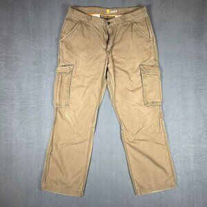 Mens Carhartt Brown Carpenter Cargo Pants 36x30 Carhartt Force